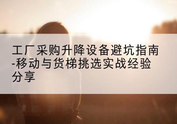 东源移动式升降机怎么选-工厂采购升降设备避坑指南-移动与货梯挑选实战经验分享